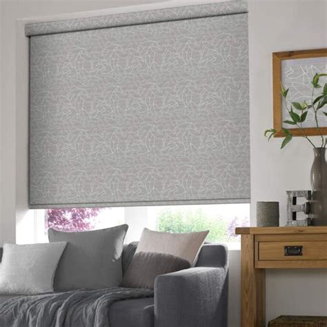 Stems Silver Roller Blind Bolton Blinds