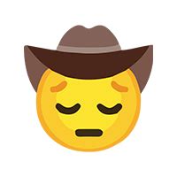 Sad Cowboy Emoji