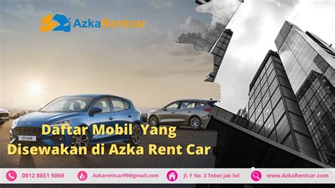 Daftar Mobil Yang Disewakan Di Azka Rent Car Azkarentcar