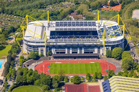 Luftaufnahme Dortmund Arena Des Bvb Stadion Signal Iduna Park In