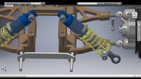 Animación de la Suspensión de un automóvil INVENTOR YouTube