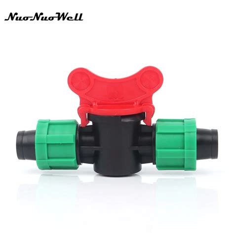 2pcs 16mm Drip Tape Irrigation Valve For Garden Greenhouse Drip Irrigation Hose Connector