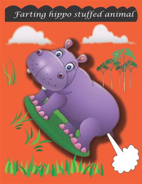 Farting Hippo Stuffed Animal Farting Animals Coloring Book For Kids