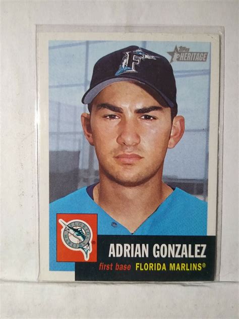 Topps Heritage Adrian Gonzalez Marlins Mint F Ebay