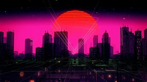 Neon City 80 S Synthwave Retrowave Outrun Chillwave Aesthetic