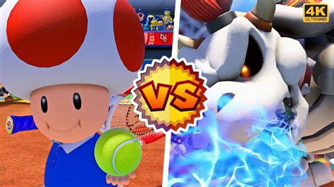 Toad Daisy Vs Birdo Dry bowser Mario Tennis Aces ⁴ᴷ YouTube