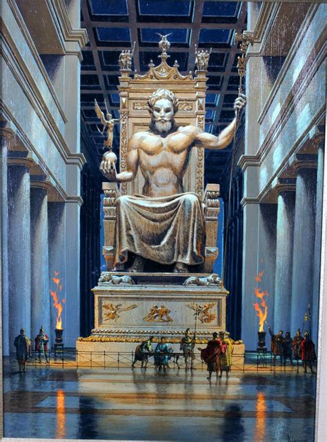 Material Usado Na Estátua De Zeus Em Olímpia - As Maravilhas do Mundo: Estátua de Zeus em Olímpia