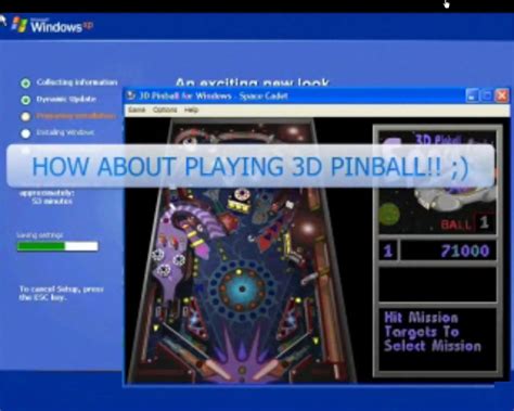 Trick To Play Games Like Pinball While Installing Windows XP