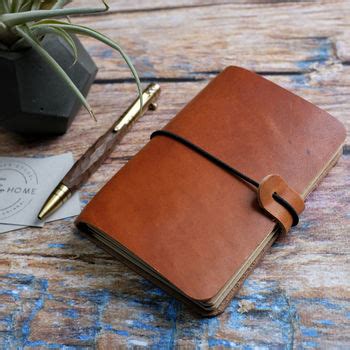 Travellers Leather Midori Notebook Cover By Hide Home