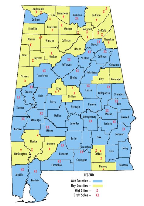 Alabama Noise: Dry Counties