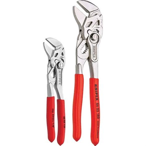 Knipex 00 20 06 Us2 3 Piece 7 10 And 12 Pliers Wrench Set Wrench Sets Hand Tools