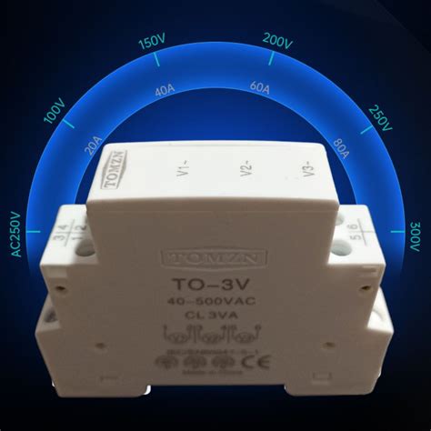 Вольтметр цифровой трехфазный, измеритель напряжения 80-500V на DIN ...