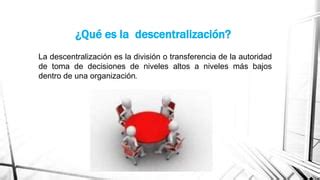 Centralizacion Y Descentralizacion Ppt