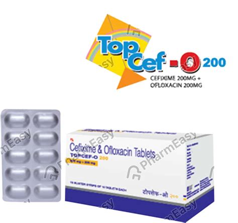 Topcef O 200mg Strip Of 10 Tablets Uses Side Effects Price Dosage