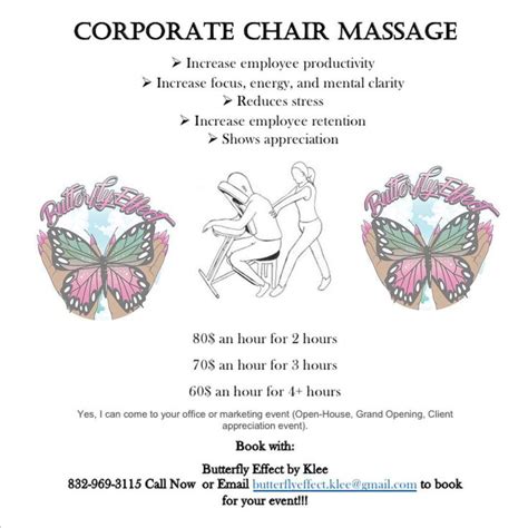 Chair Massage Event Massage Show Your Appreciation At Your Next Event Rather Work Related Or