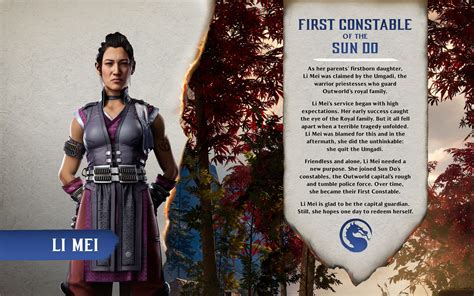 Mk Li Mei Biographie Mortal Kombat Reckoning