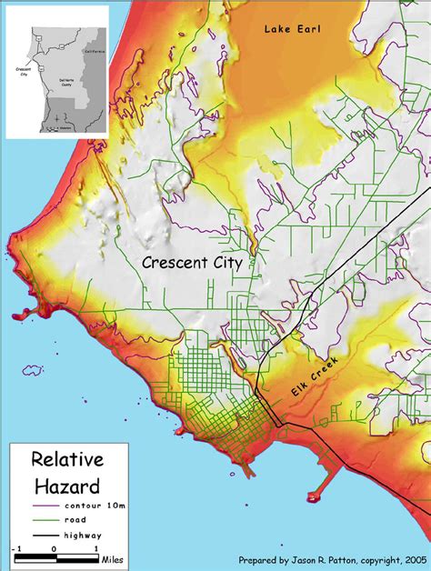 Map Of Crescent City - Hiking In Map