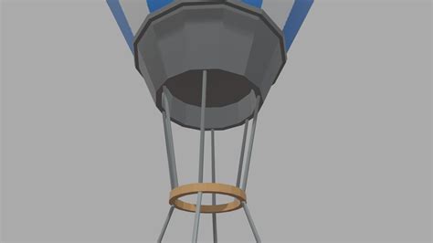D Low Poly Hot Air Balloon Model Turbosquid