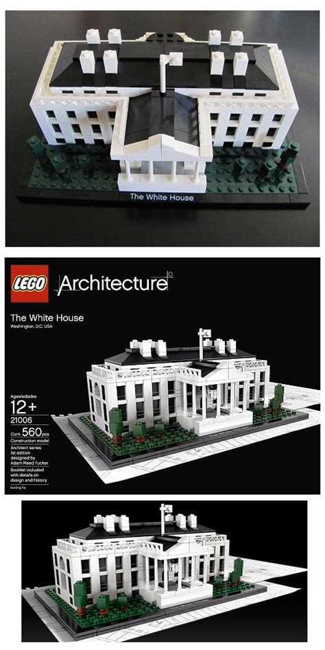 Lego White House Architectural replica of the real-world White House ...