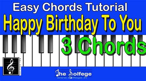 Chords Happy Birthday To You Birthday Song Easy Chords Tutorial