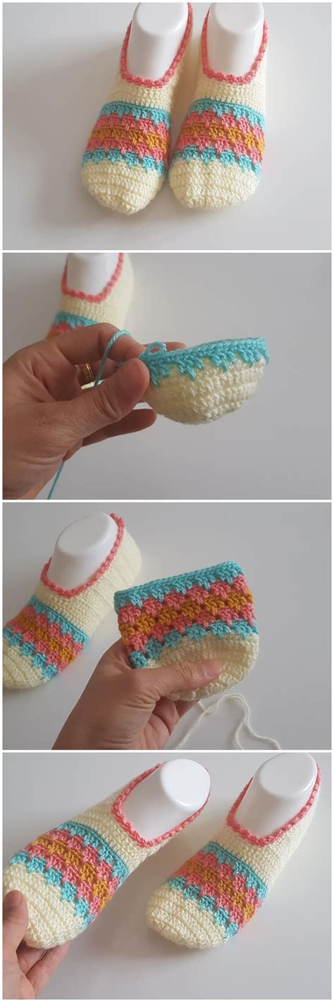 Crochet Fast And Easy Slippers We Love Crochet Crochet Shoes