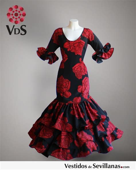 Traje De Flamenca Para Mujer Mod Rociero Col Vestidos De Sevillanas