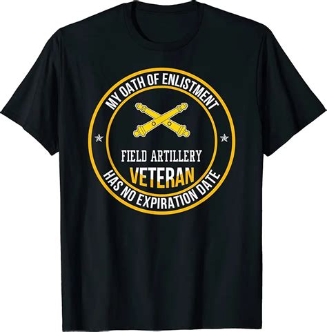 Field Artillery Veteran My Oath Of Enlistment Military Xmas T Shirt