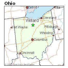 Map Of Willard Ohio - Ranee Casandra