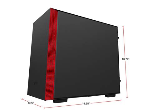 Nzxt H200i Mini Itx Pc Gaming Case Rgb Lighting And Fan Control