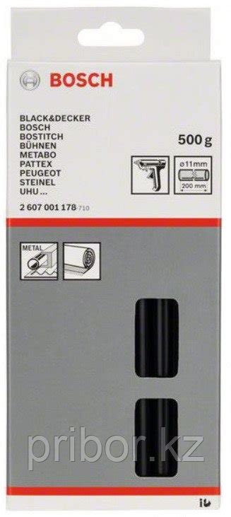 Набор черных стержней Ø 11x200 мм для клеевого пистолета DREMEL.