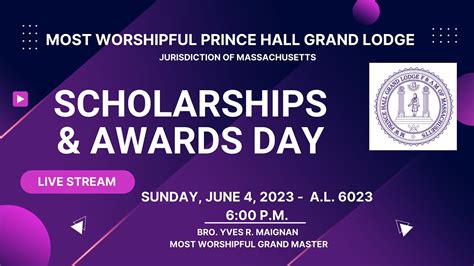 Most Worshipful Prince Hall Grand Lodge Of Massachusetts Scholarships