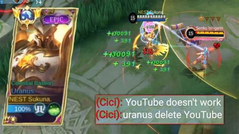 REASON CICI USER S HATE MY URANUS AUTO TOXIC MLBB YouTube