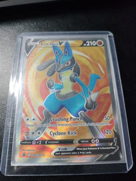 Lucario V Pokemon Full Art Fa Promo Swsh Pok Mon Card Game Tcg