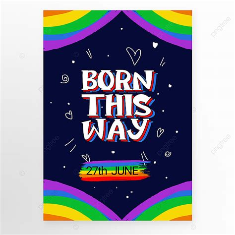 Color Simple Gay Pride Day Poster Plantilla Promocional Descarga