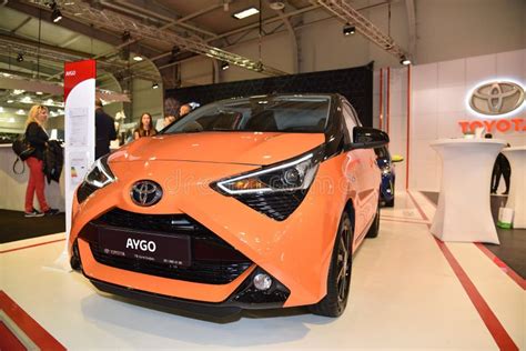 Sofia, Bulgaria - October 11, 2019: Toyota Aygo at Sofia Motor Show ...