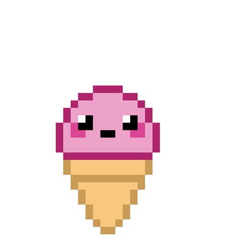 Ice Cream Melting Loop Pixel Art