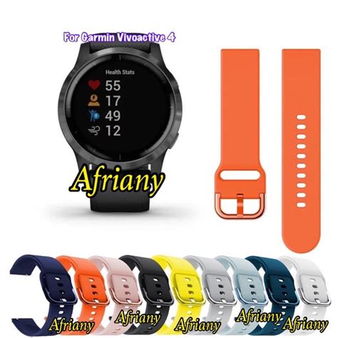 Jual Strap Garmin Vivoactive Tali Jam Rubber Colorful Buckle Model