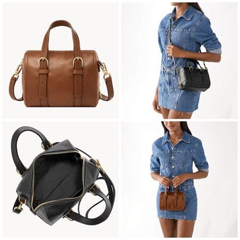 Fossil Free Gift Carlie Mini Satchel Oeiginal Shopee Malaysia