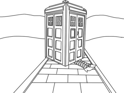 Doctor Who Tardis Colouring Pages Super Coloring Pages Bear Coloring