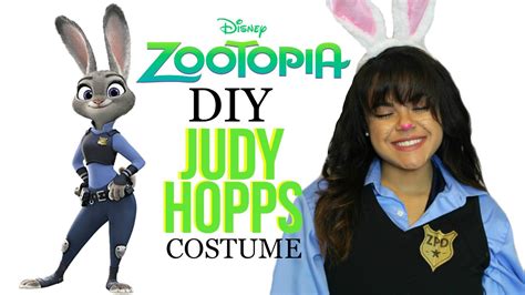 Diy Officer Judy Hopps Zootopia Costume Youtube