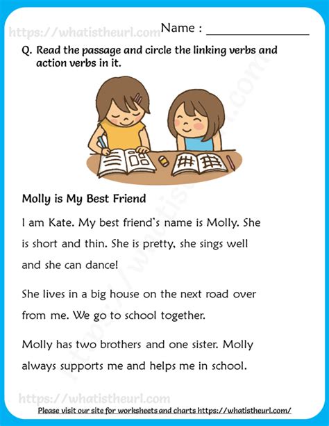 Read The Passage And Circle The Verbs For Grade 3 Your Home