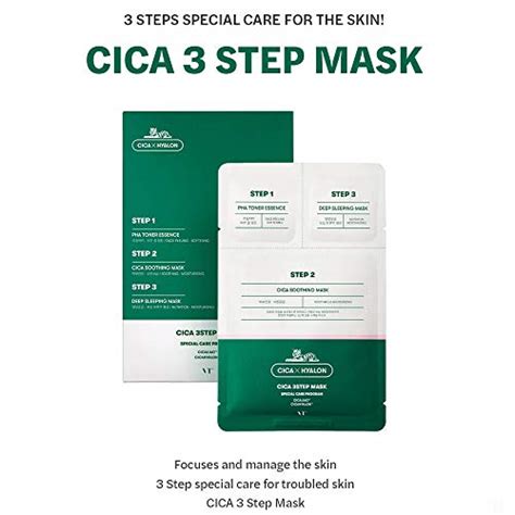 VT COSMETICS CICA 3 STEP MASK 6EA BTS Skincare BTS Mask 3 Step