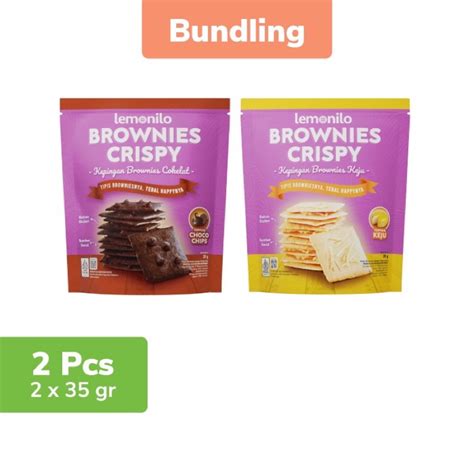 Jual Lemonilo Brownies Crispy Rasa Chocochips Dan Keju G Shopee