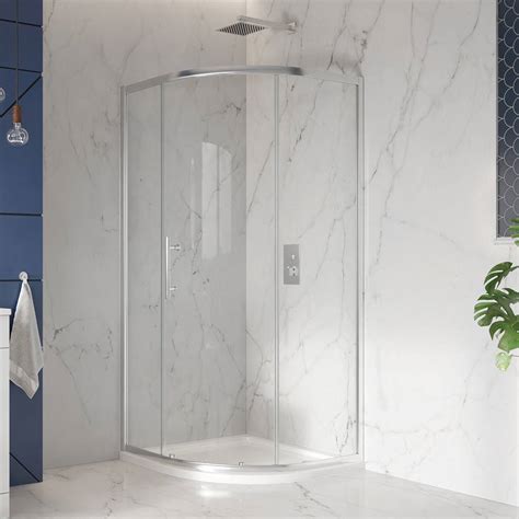 Scudo S8 800mm Chrome Single Door Quadrant Shower Enclosure Best Prices