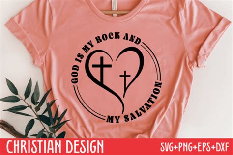 Christian Svg God Is My Rock And My Sal Graphic By Craftart · Creative Fabrica