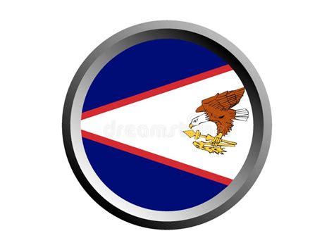 3D Round Flag Of American Samoa Stock Vector Illustration Of Hong