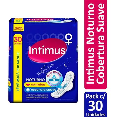 Absorvente Intimus Noturno Suave C Abas Unidades Absorvente