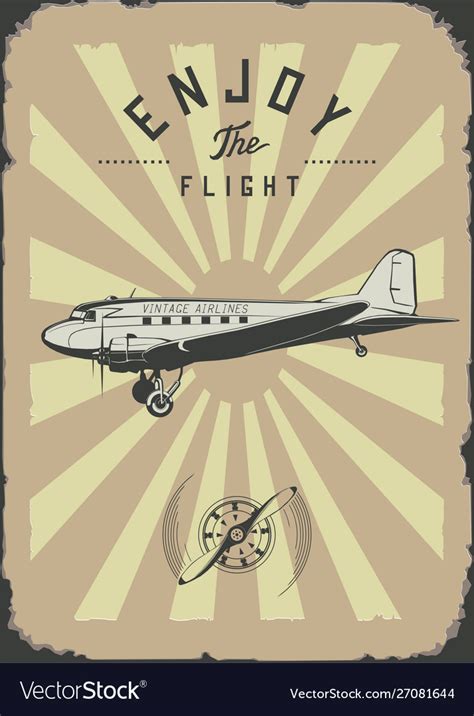 Vintage Airplane Wall Art