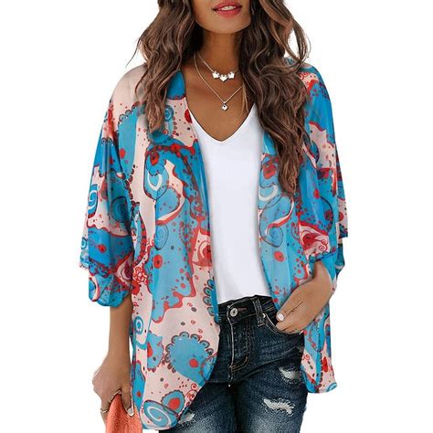 Bohemian Printed Women Summer Beach Wear Bikini Wrap Dress Pareo Tunic Swim Suit Cover Up