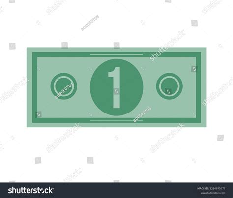 1 Dollar Vector Illustration Isolated White Stock Vector (Royalty Free) 2214675677 | Shutterstock